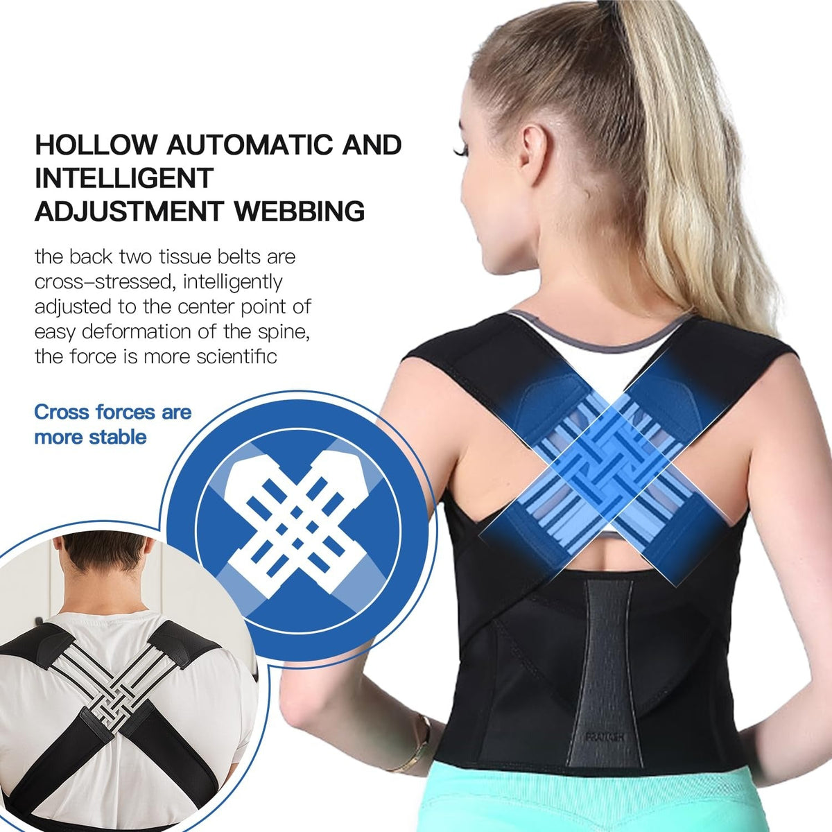 Posture Corrector for Women and Men -Back Support Brace
