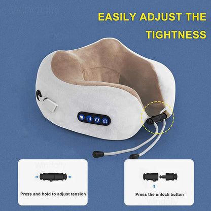 U-Shape Heated Neck Massager (USB Rechargeable)